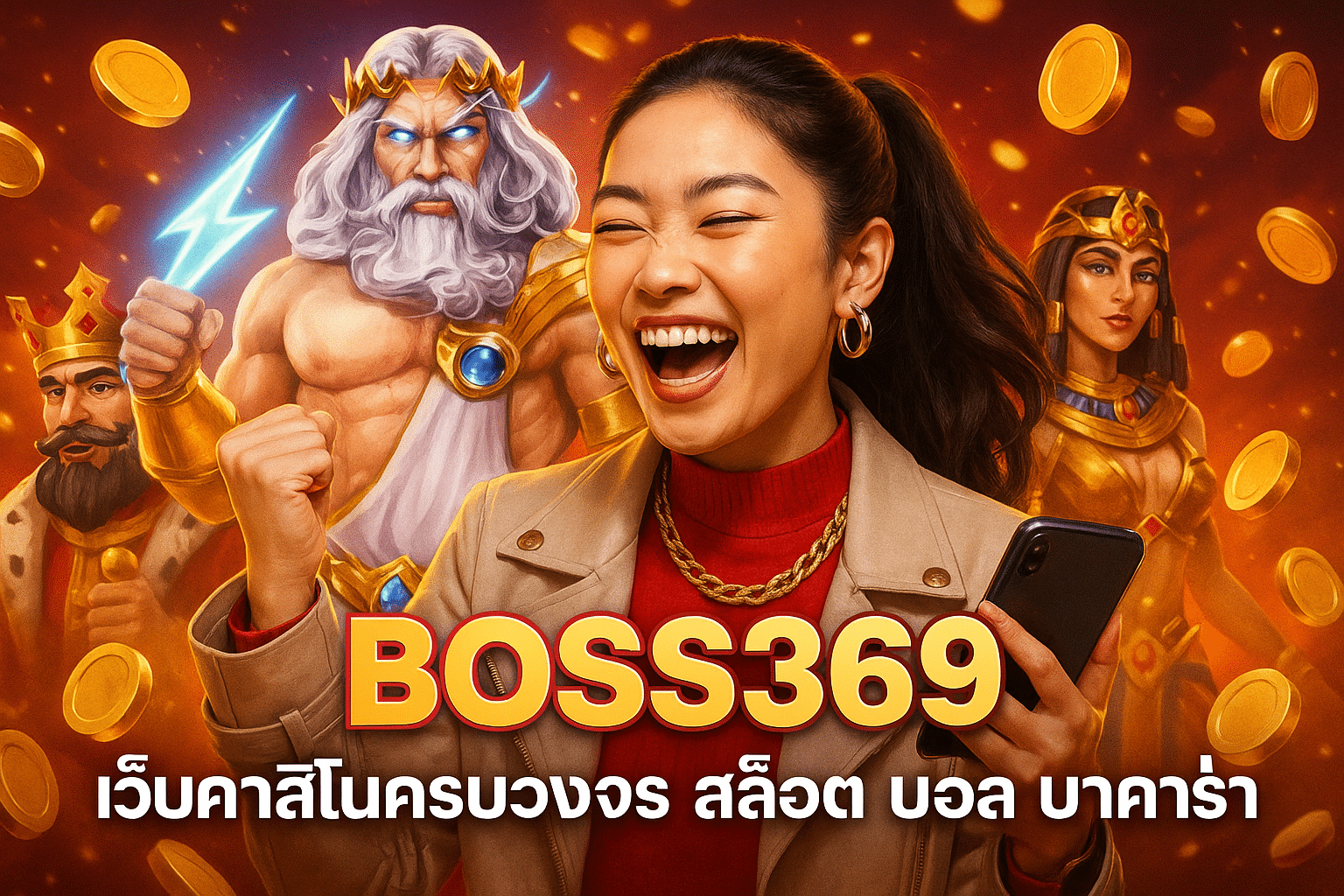 BOSS369 เว็บคาสิโนครบวงจร สล็อต บอล บาคาร่า