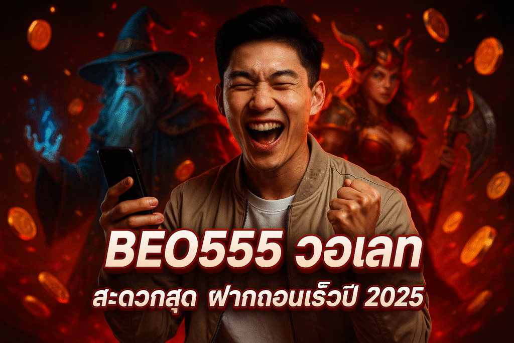 BEO555 วอเลท สะดวกสุด ฝากถอนเร็วปี 2025