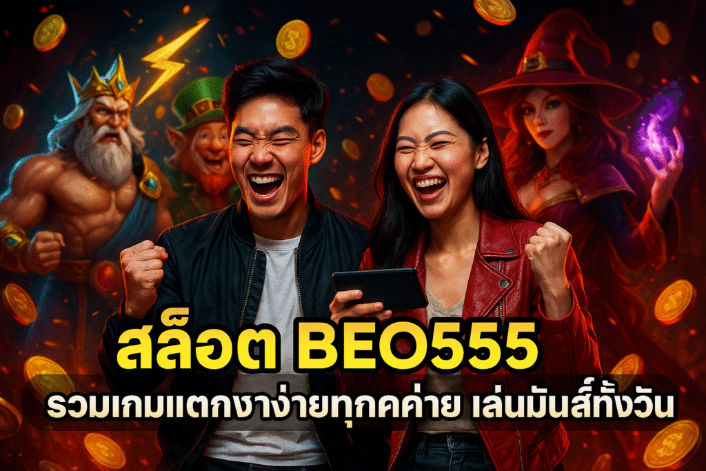 สล็อต BEO555 รวมเกมแตกง่ายทุกค่าย เล่นมันส์ทั้งวัน